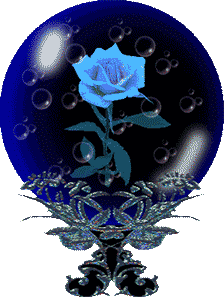 GIF animado (73116) Rosa azul orbe