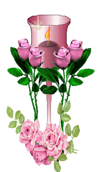 GIF animado (61601) Rosas y velas