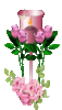 GIF animado (61601) Rosas y velas