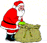 GIF animado (61020) Santa claus saco sorpresa