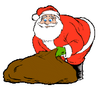 GIF animado (60973) Santa saco regalos