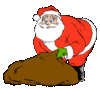 GIF animado (60973) Santa saco regalos