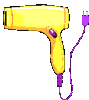 GIF animado (63211) Secador pelo amarillo