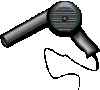 GIF animado (63214) Secador pelo negro