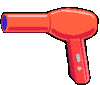 GIF animado (63215) Secador pelo rojo
