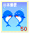 GIF animado (65430) Sello con delfines