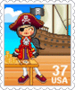 GIF animado (65438) Sello pirata