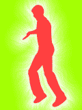 GIF animado (70339) Silueta hombre bailando
