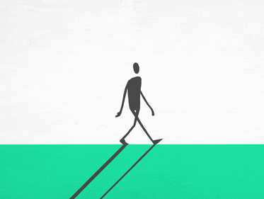GIF animado (70312) Silueta hombre caminando