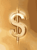 GIF animado (62287) Simbolo dolar dorado