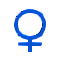GIF animado (70864) Simbolo femenino azul