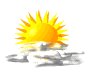 Imagen GIF de Sol y nube animado