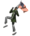 GIF animado (72643) Soldado bandera americana