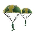 Imagen GIF de Soldados plastico paracaidas animado