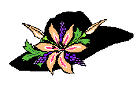 GIF animado (65764) Sombrero negro flor