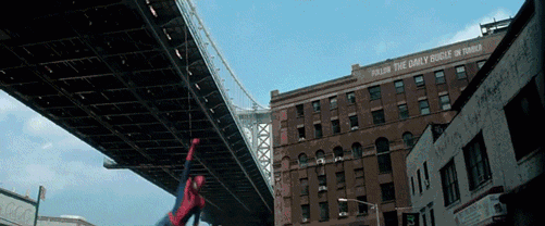 GIF animado (69883) Spider man esquivando balas