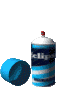 GIF animado (63870) Spray pintura azul
