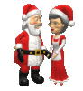 GIF animado (60943) Sr sra claus abrazo