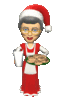 GIF animado (60944) Sra claus leche galletas