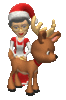 GIF animado (60946) Sra claus reno