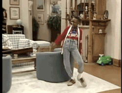 Imagen GIF de Steve urkel andando animado