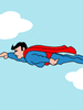 GIF animado (70300) Superheroe volando