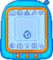 GIF animado (64658) Tamagotchi azul