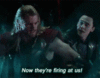 GIF animado (69969) Thor loki volando