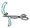GIF animado (65483) Tijeras cortando lazo