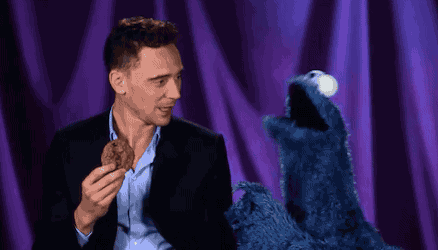 GIF animado (67023) Tom hiddleston monstruo galletas