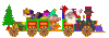 GIF animado (60794) Tren papa noel