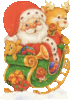 GIF animado (61069) Trineo papa noel glitter
