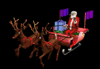 GIF animado (61074) Trineo papa noel negro