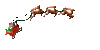 GIF animado (61079) Trineo papa noel volando