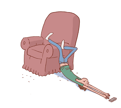 GIF animado (63812) Tumbado sofa