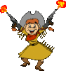 GIF animado (72699) Vaquera disparando al aire