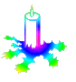 GIF animado (61626) Vela de colores