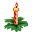 GIF animado (61628) Vela de navidad