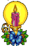 GIF animado (61637) Vela de navidad
