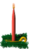 GIF animado (61667) Vela roja