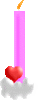 GIF animado (61669) Vela rosa