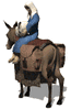 GIF animado (73598) Virgen maria burro