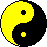 GIF animado (73777) Yin yang amarillo