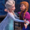 GIF animado (82616) Abrazo elsa anna