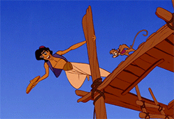 GIF animado (81355) Aladdin abu robando