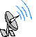GIF animado (76701) Antena parabolica emitiendo