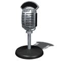 GIF animado (75864) Antiguo microfono radiofonico