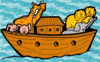 GIF animado (78263) Arca de noe en el agua