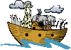 GIF animado (78266) Arca de noe navegando