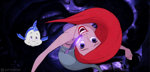 GIF animado (83594) Ariel flounder cantando